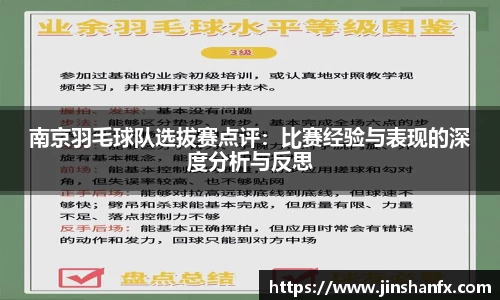 南京羽毛球队选拔赛点评：比赛经验与表现的深度分析与反思